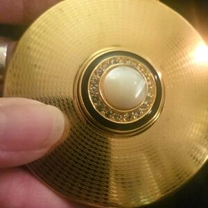 30s-50s STRATTON ENGLAND GORGEOUS COMPACT~JEWELED!EUC~
